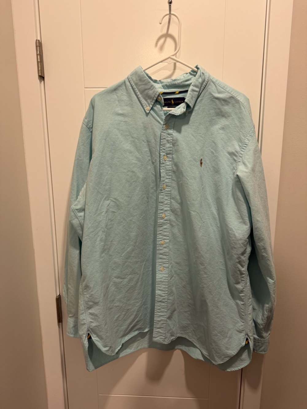 Ralph Lauren Pale Blue Button-Down Oxford Shirt
